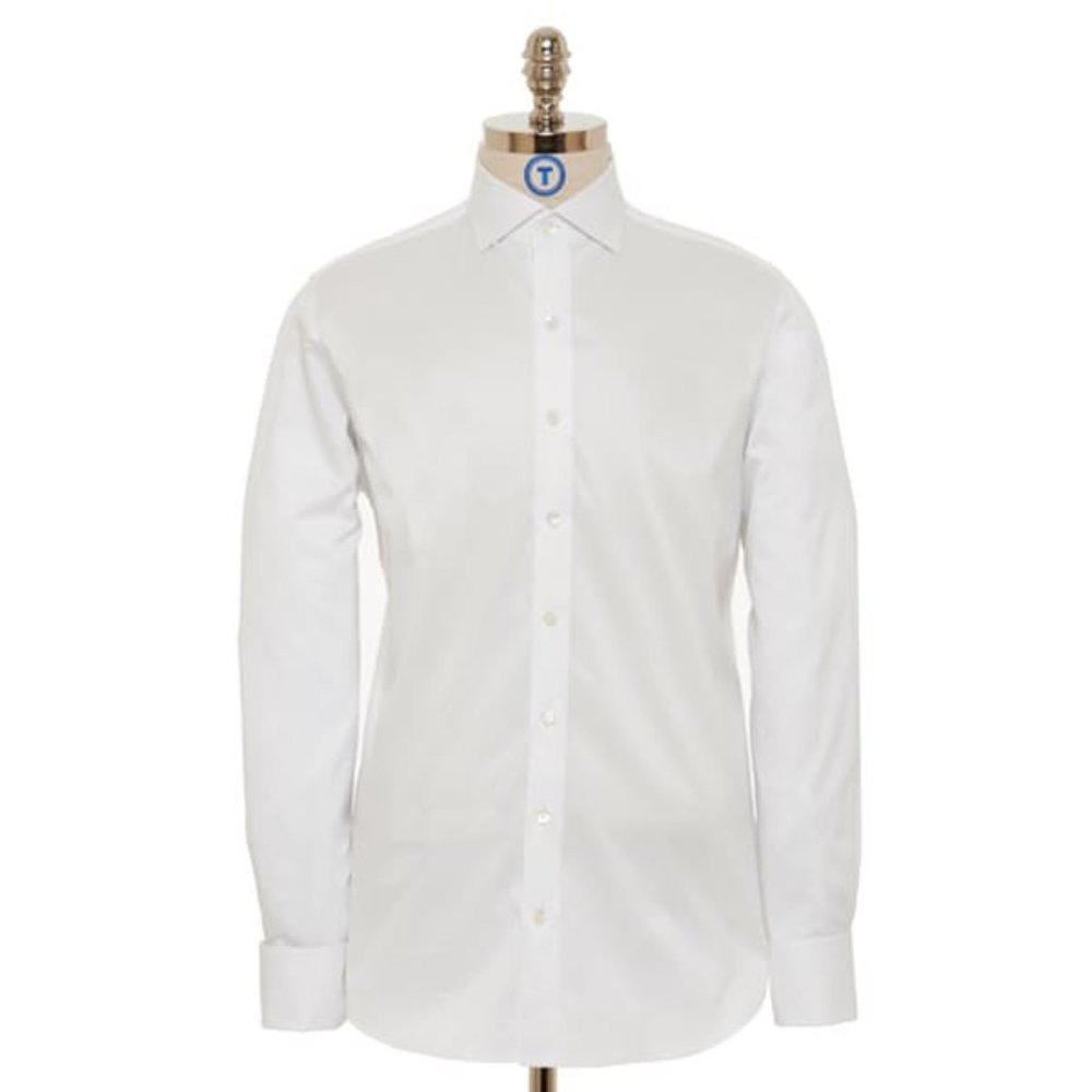 Twillory Dress Shirt French Cuff White 15.5, 34-35